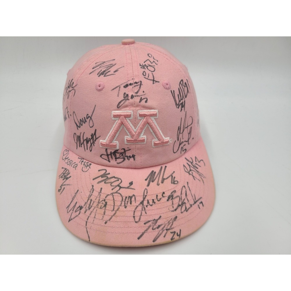 Youth Minnesota Golden Gophers Signed Autographed New Era Strapback Hat Cap NCAA